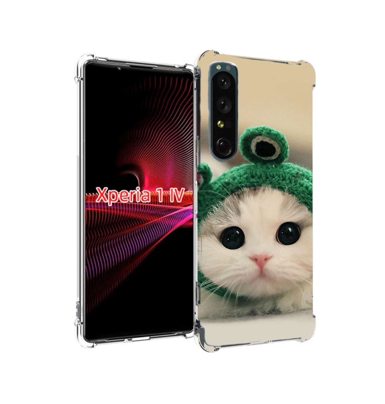 

Чехол накладка MyPads кот-лягушка детский для Sony Xperia 1 IV, Прозрачный, Tocco