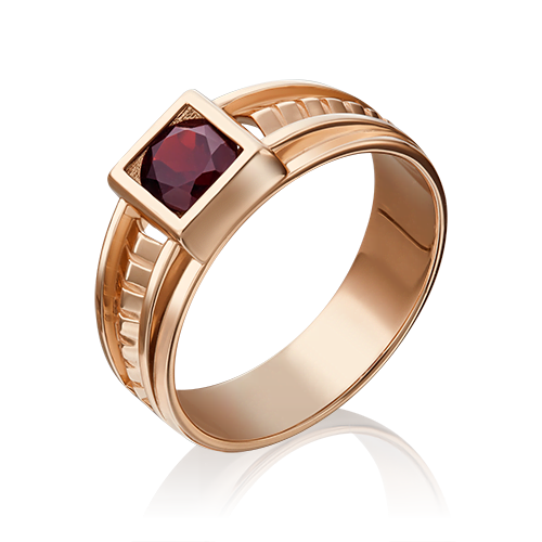 

Перстень из красного золота р. PLATINA jewelry 01-5281-00-204-1110-57, гранат, 01-5281-00-204-1110-57