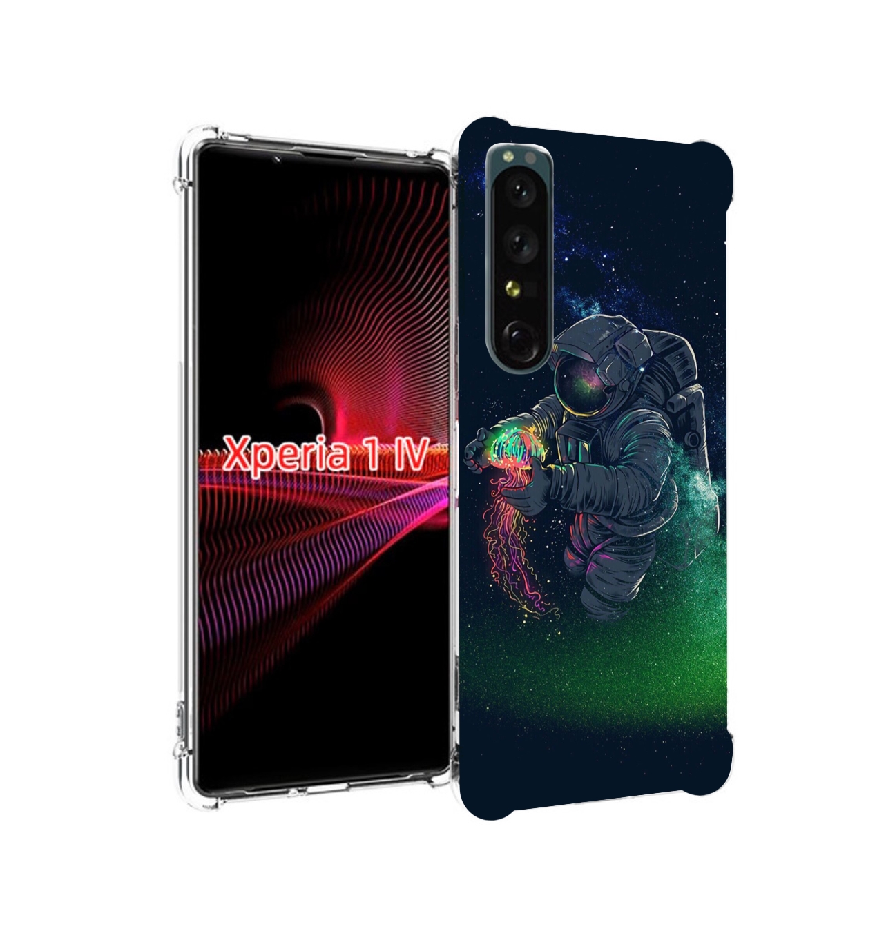 

Чехол накладка MyPads космонавт-с-оружием-арты для Sony Xperia 1 IV, Прозрачный, Tocco