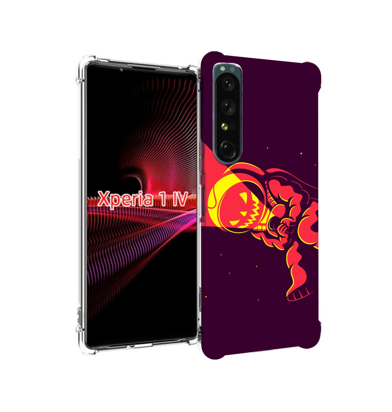 

Чехол накладка MyPads космонавт-в-хеллуин для Sony Xperia 1 IV, Прозрачный, Tocco
