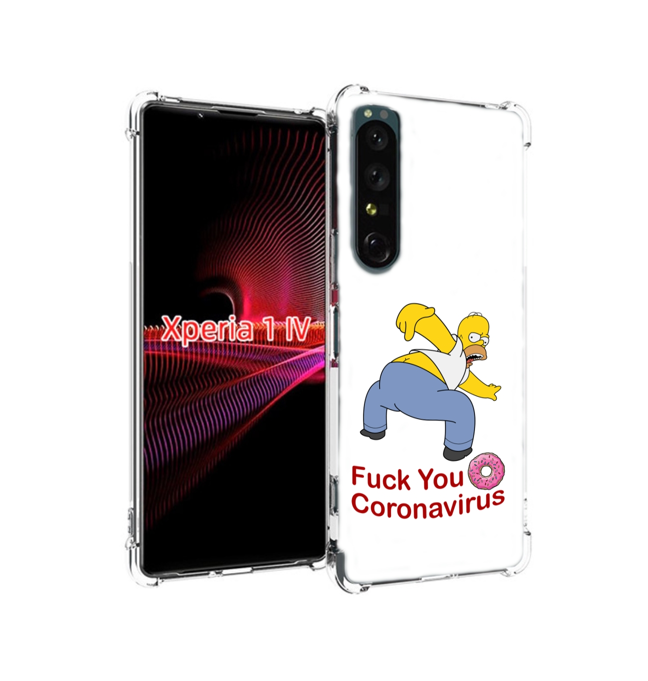 

Чехол накладка MyPads корона-уходи для Sony Xperia 1 IV, Прозрачный, Tocco