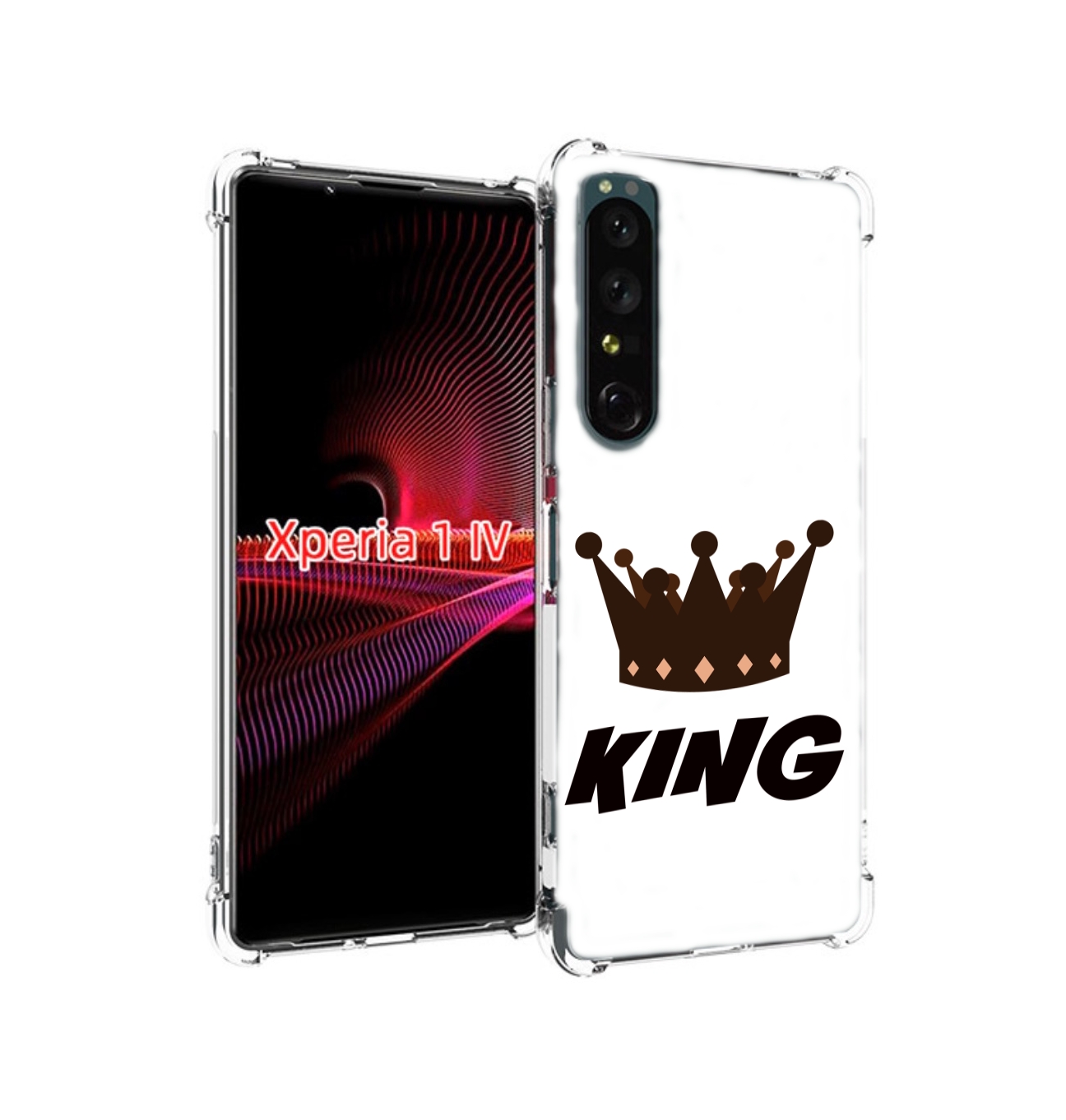 

Чехол накладка MyPads корона-короля-черный для Sony Xperia 1 IV, Прозрачный, Tocco