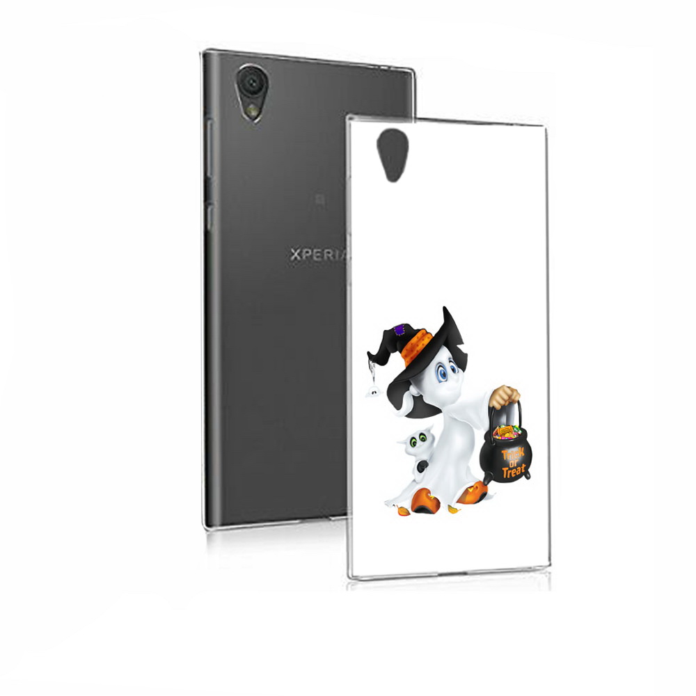 

Чехол MyPads Tocco для Sony Xperia E5 Маленький призрак (PT50363.248.113), Прозрачный, Tocco