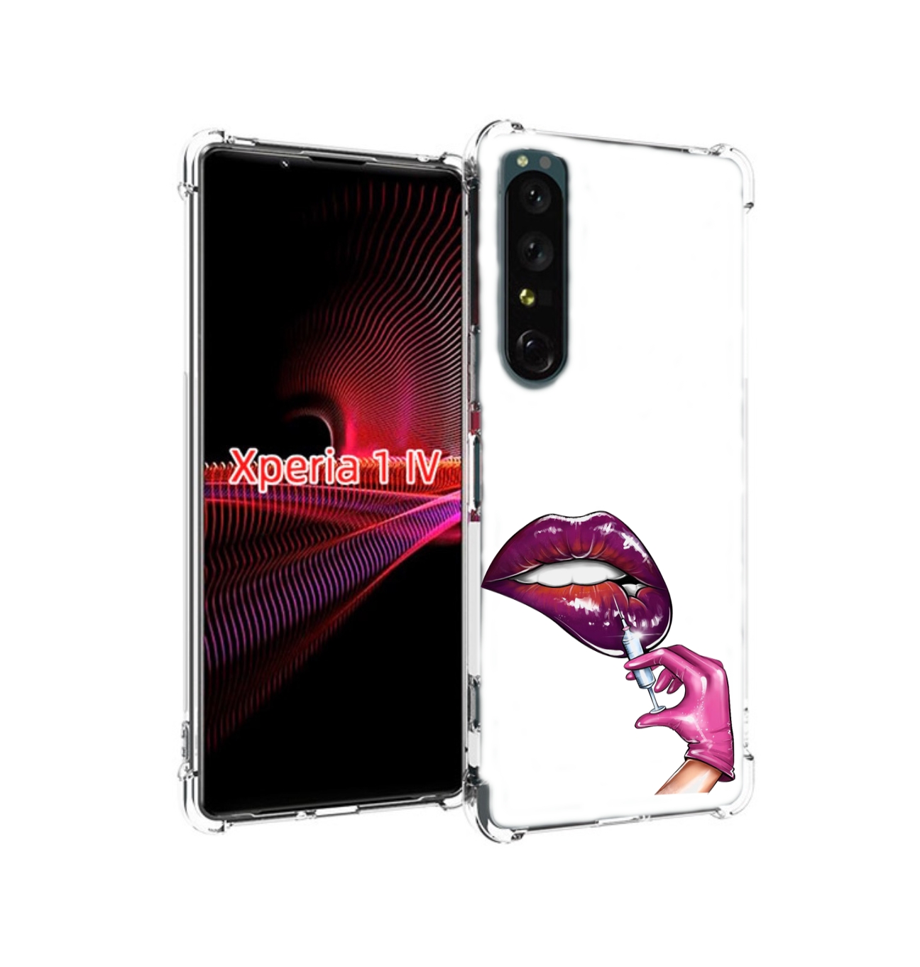 

Чехол накладка MyPads качаем-губы для Sony Xperia 1 IV, Прозрачный, Tocco