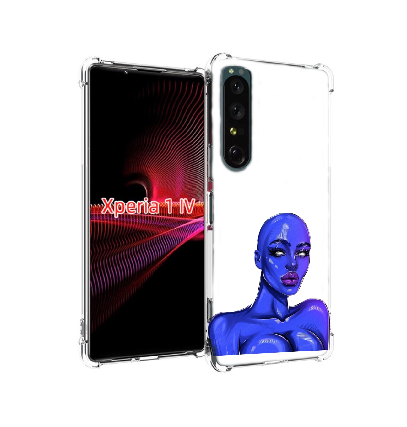 

Чехол накладка MyPads инопланетянка для Sony Xperia 1 IV, Прозрачный, Tocco