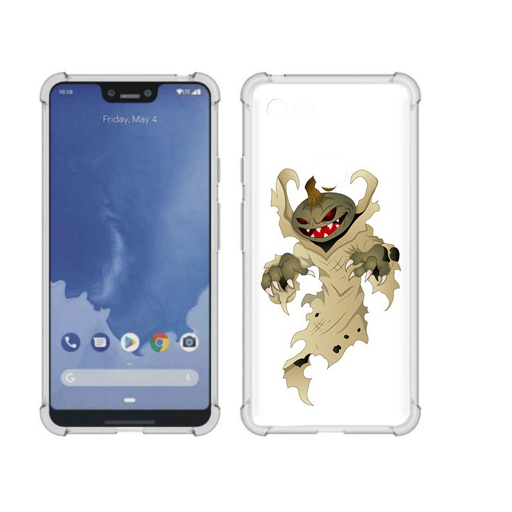 

Чехол MyPads Tocco для Google Pixel 3 XL призрак хэллоуина, Прозрачный, Tocco