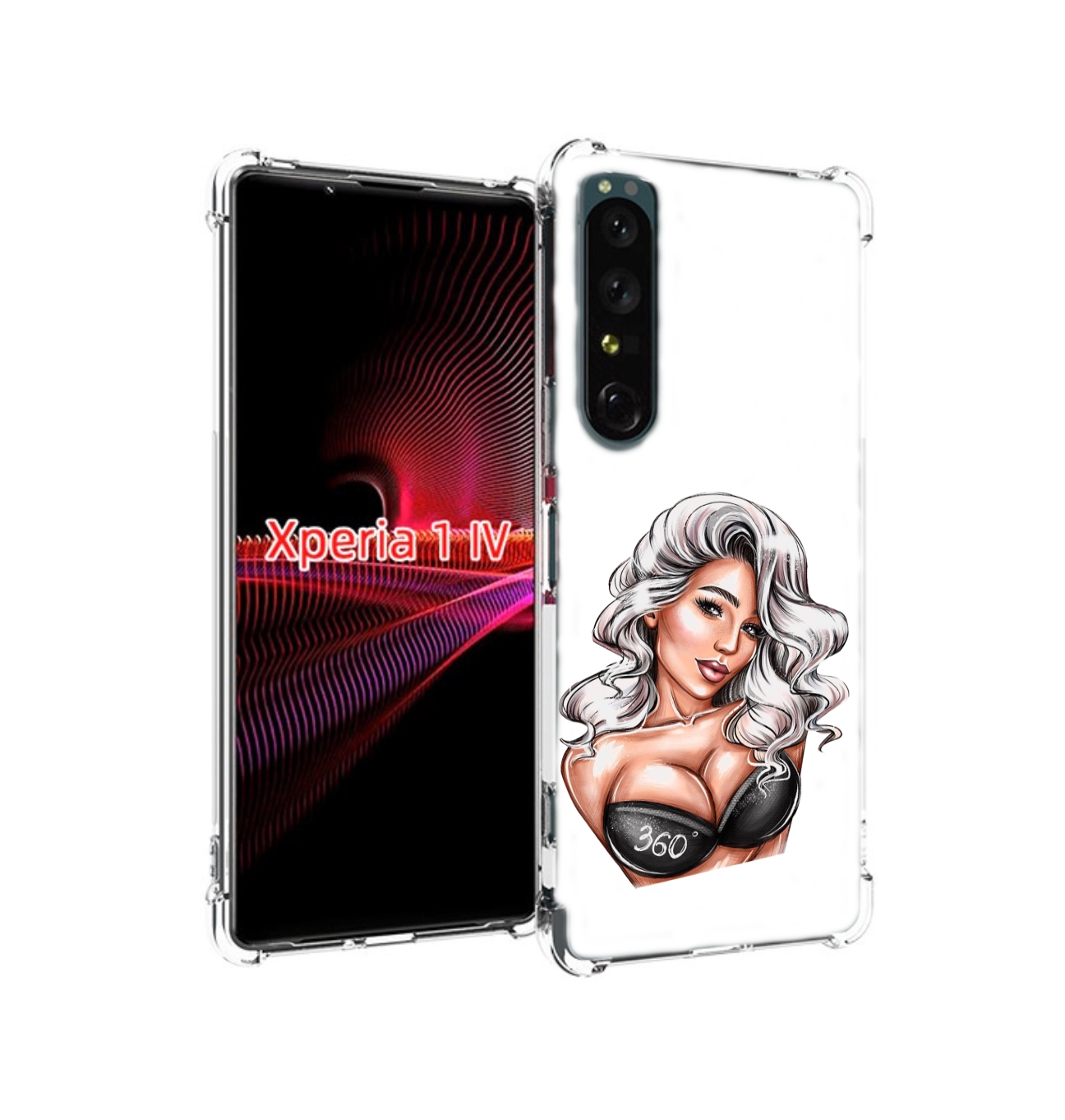 

Чехол накладка MyPads ивлеева-рисунок женский для Sony Xperia 1 IV, Прозрачный, Tocco