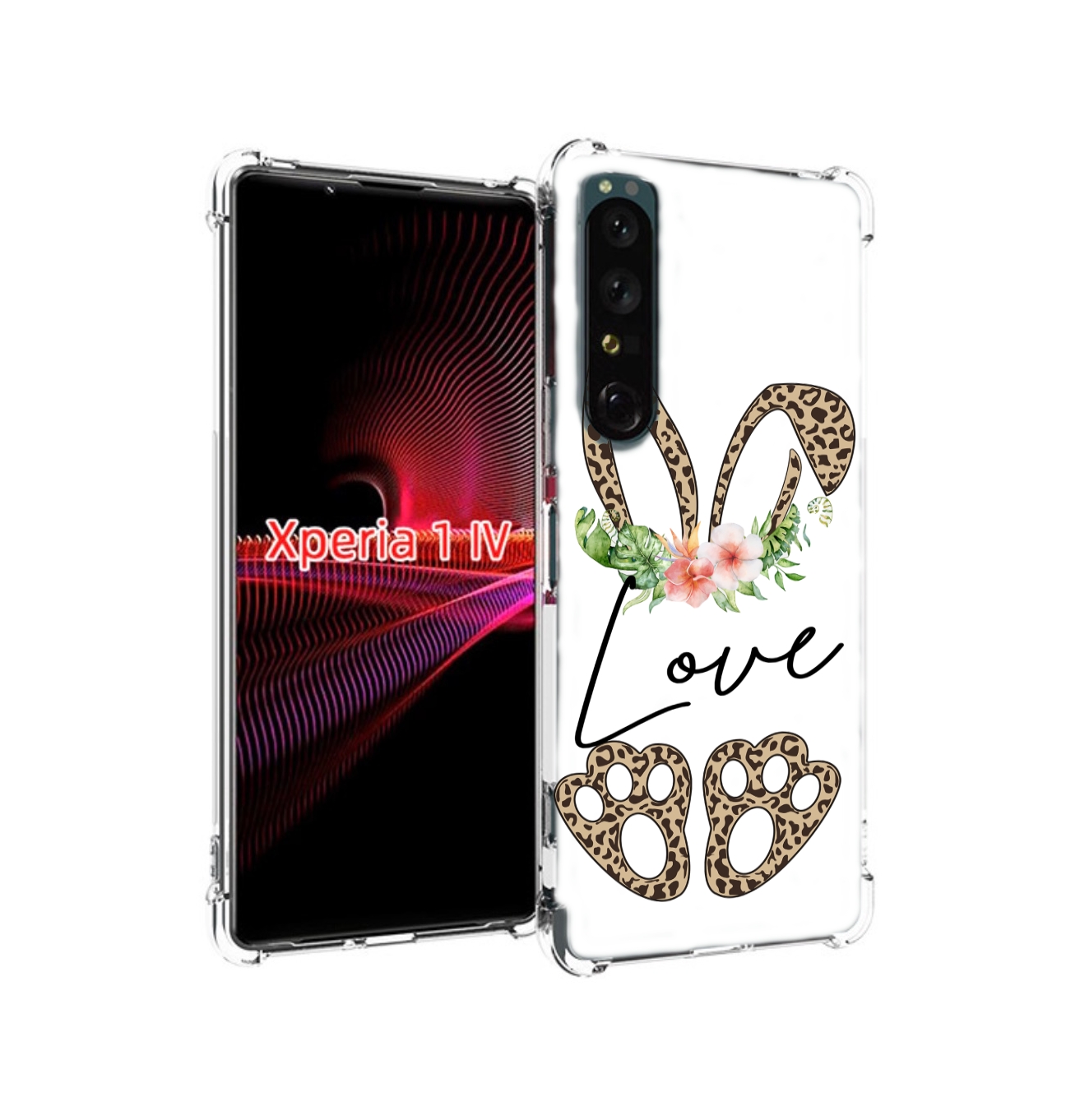 

Чехол накладка MyPads золотые-лапки-и-ушки для Sony Xperia 1 IV, Прозрачный, Tocco