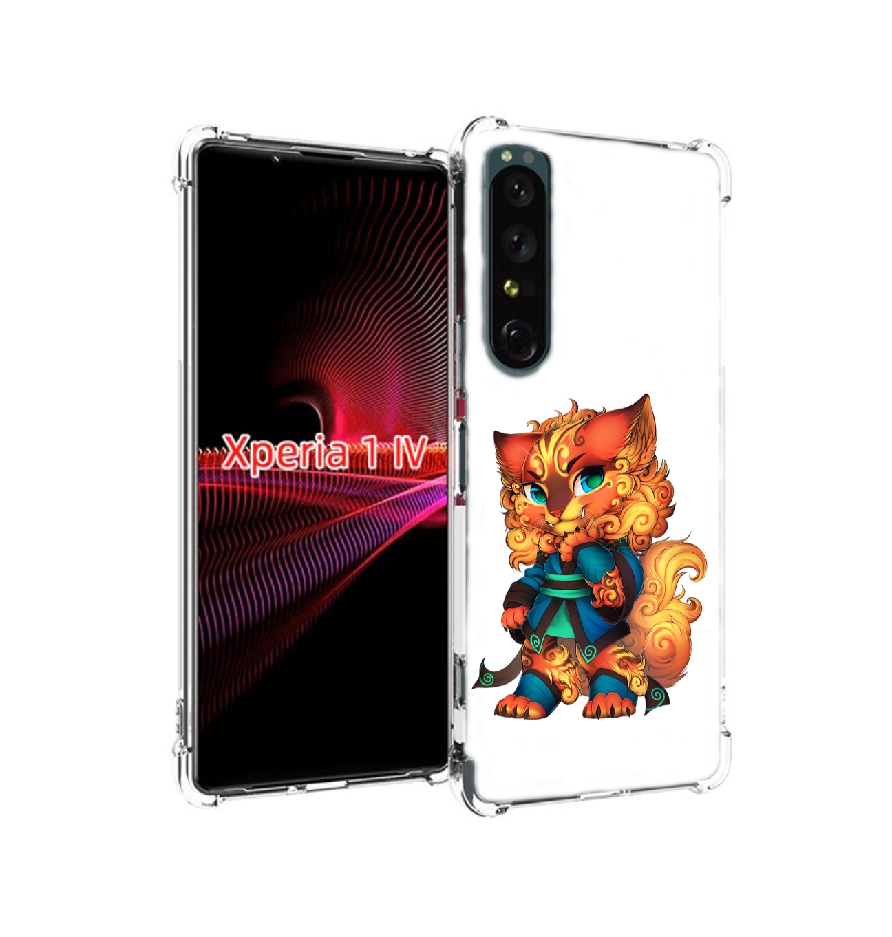 

Чехол накладка MyPads золотой-кот для Sony Xperia 1 IV, Прозрачный, Tocco