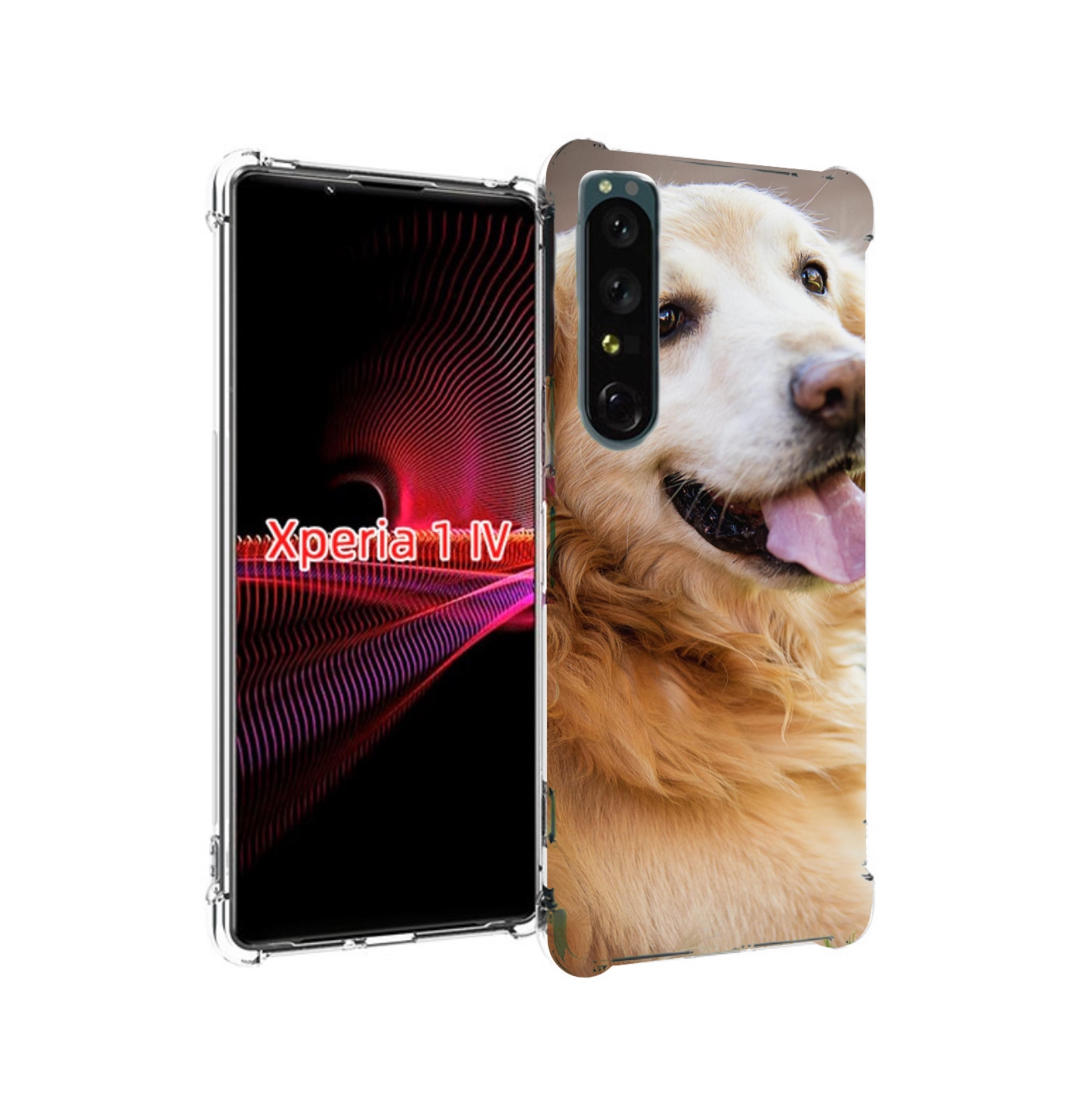 

Чехол накладка MyPads золотистыи ретривер для Sony Xperia 1 IV, Прозрачный, Tocco
