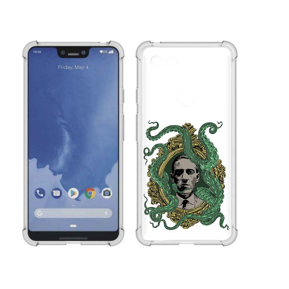 

Чехол MyPads Tocco для Google Pixel 3 XL портрет с кракеном, Прозрачный, Tocco