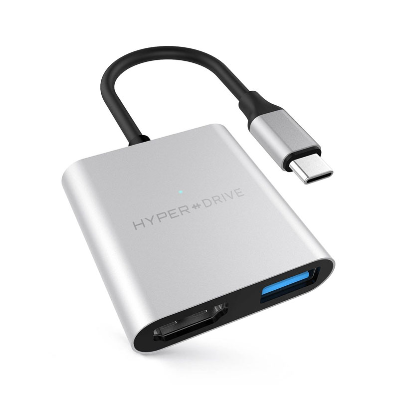 Хаб Hyper Drive 4K HDMI USB Type-C (HD259A-SILVER)