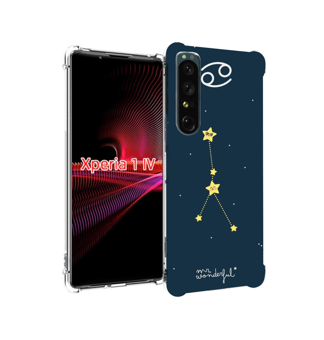 

Чехол накладка MyPads знак-зодиака-рак-3 для Sony Xperia 1 IV, Прозрачный, Tocco