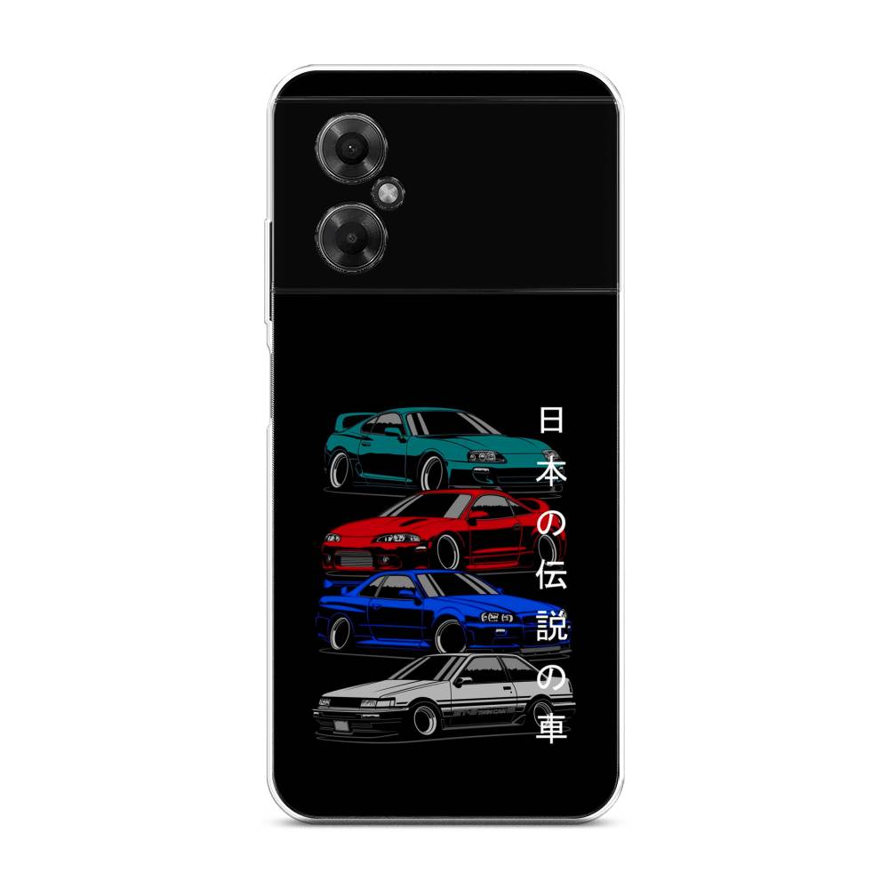 

Чехол Awog на Poco M4 5G / Сяоми Поко M4 5G "JDM Legend cars", Зеленый;красный;синий, 316550-5