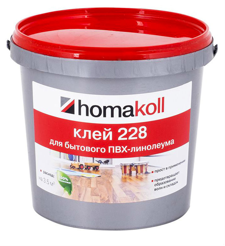 Клей Homakoll 228 масса 4 кг клей водно дисперсионный для паркета homakoll хомакол 7 кг