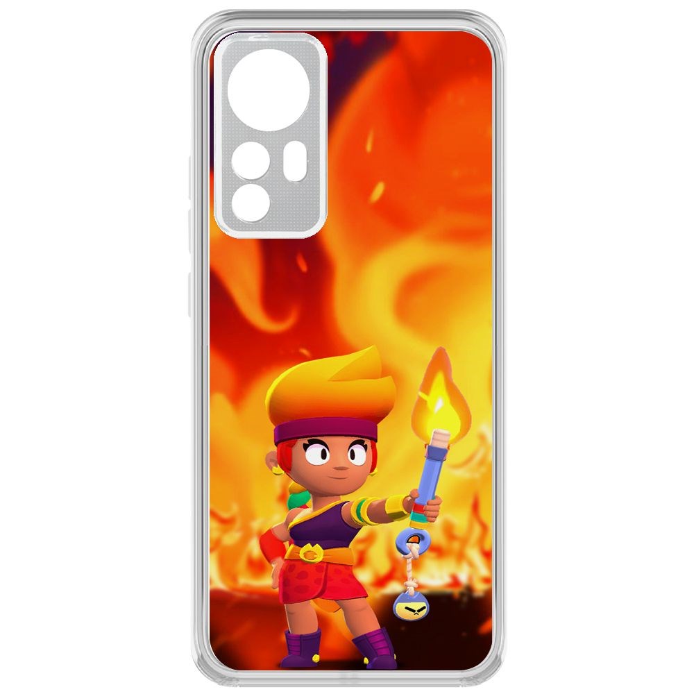 

Чехол-накладка Brawl Stars-Амбер для Xiaomi 12, Прозрачный