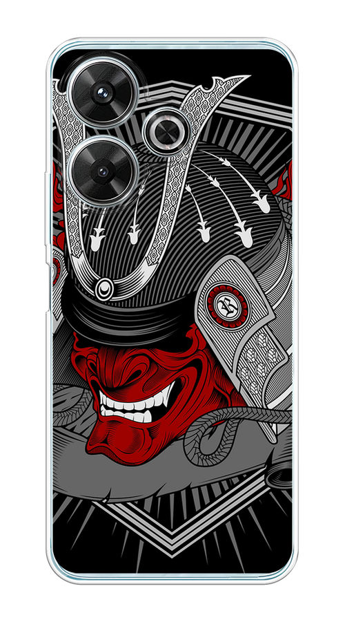 

Чехол на Xiaomi Redmi Note 13R/Redmi 13/Poco M6 4G/M6 Plus "Красная маска самурая", Белый;красный;черный, 322550-1