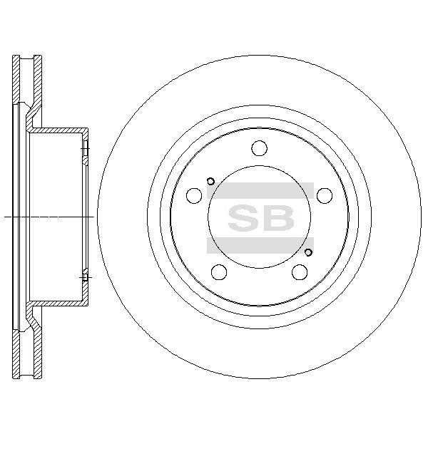 фото Диск тормозной sangsin brake sd4062