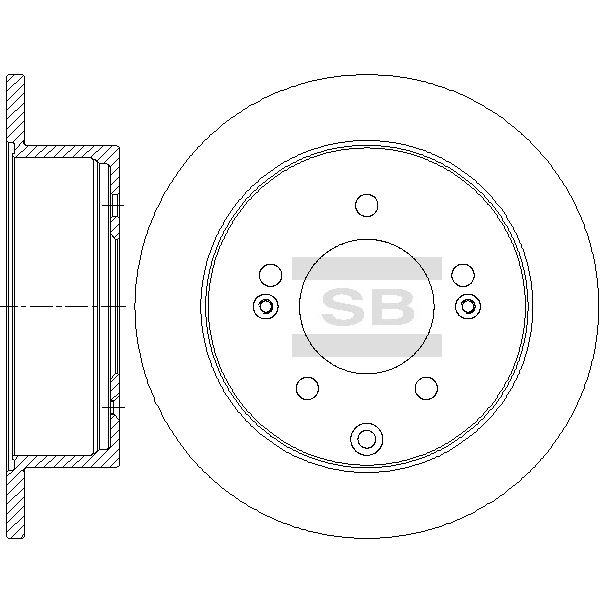 

Диск тормозной Sangsin brake sd4035