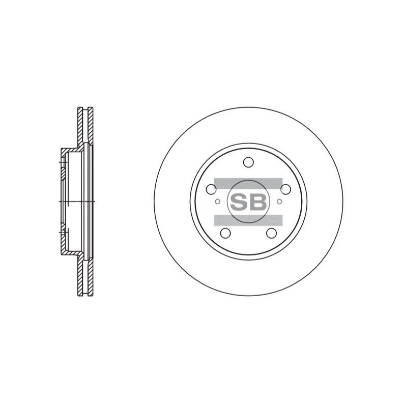 

Диск тормозной Sangsin brake sd4021