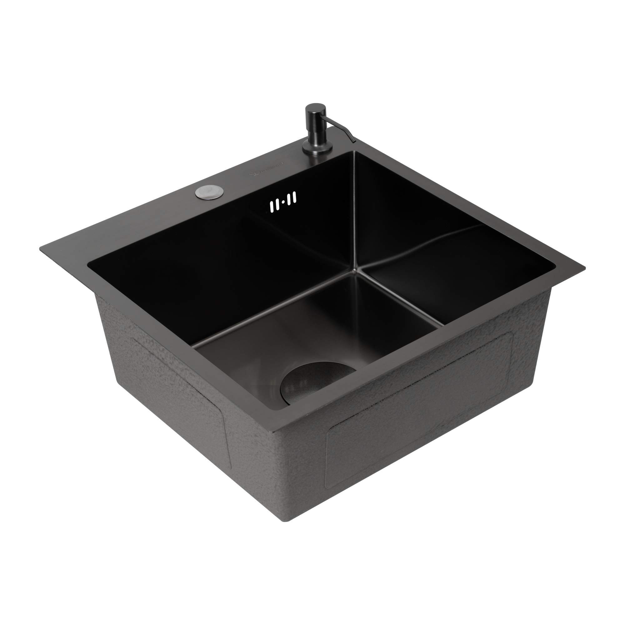 Кухонная мойка Diadonna 5050ВL 500x500x200 черная 10499₽