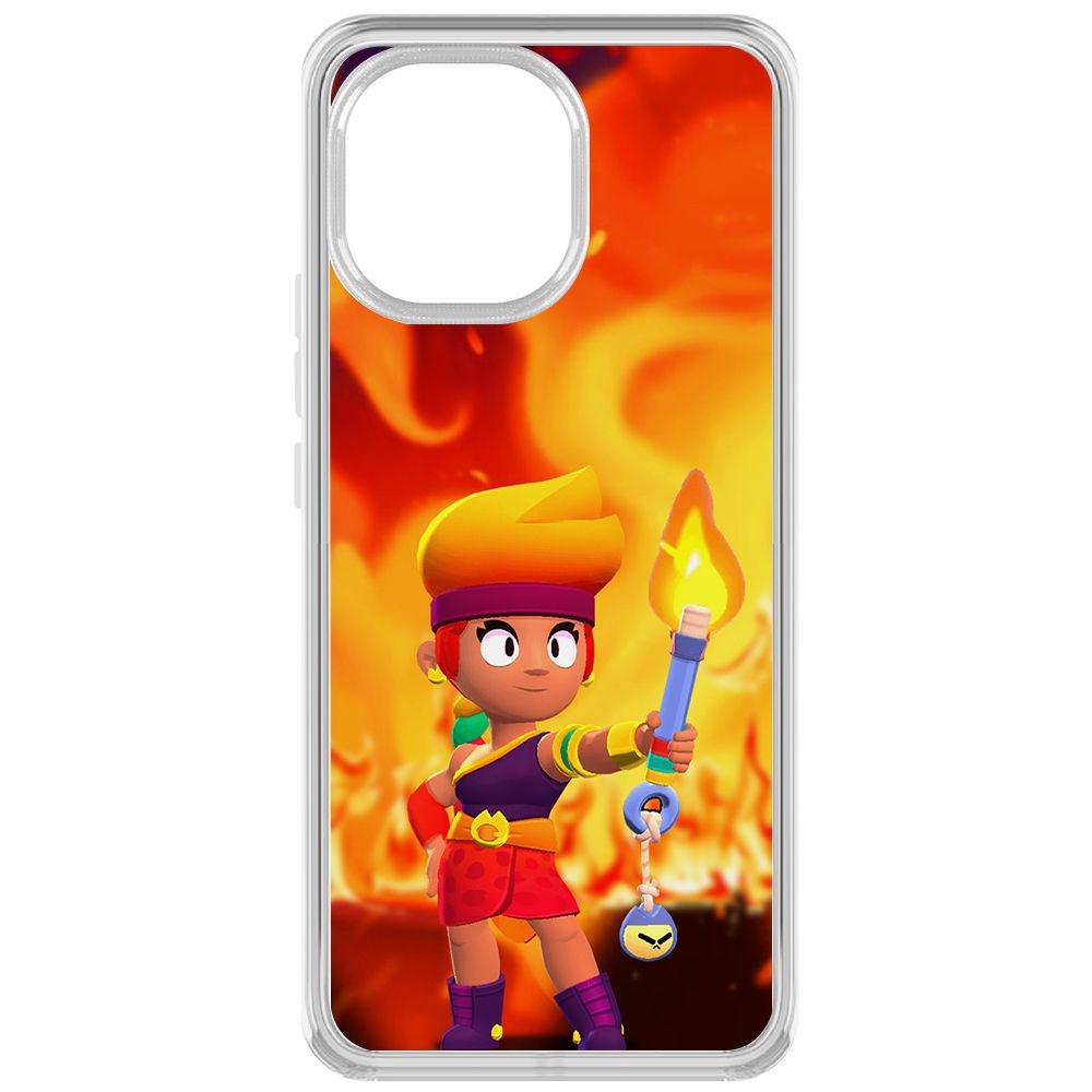 

Чехол-накладка Brawl Stars-Амбер для Xiaomi Mi 11, Прозрачный