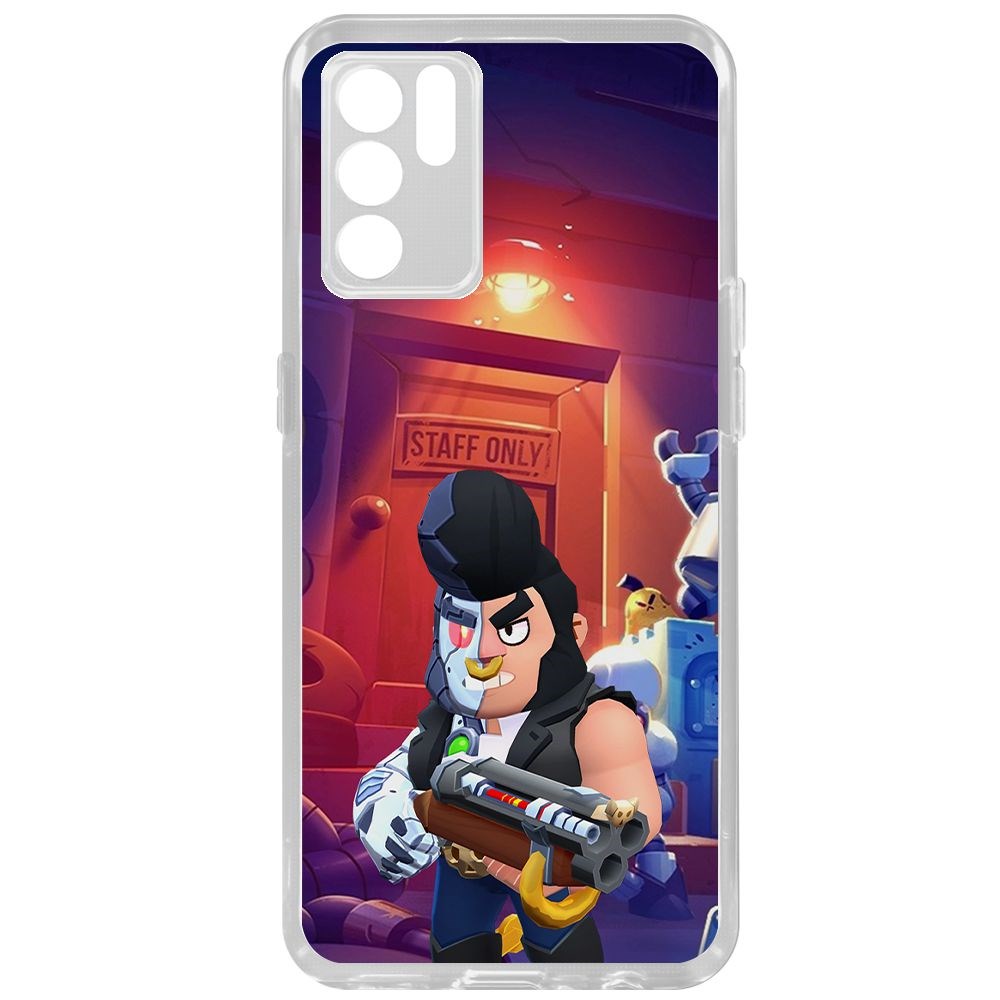 

Чехол-накладка Brawl Stars-Б-800 для Oppo Reno6, Прозрачный
