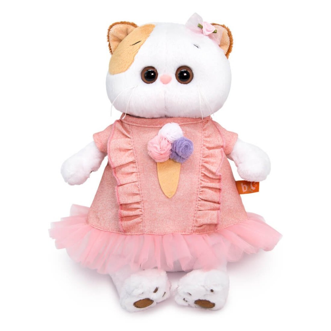 Мягкая игрушка Кошечка Ли-Ли в платье с мороженым 24 см
