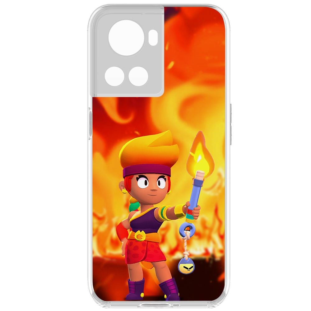 

Чехол-накладка Brawl Stars-Амбер для OnePlus 10R, Прозрачный