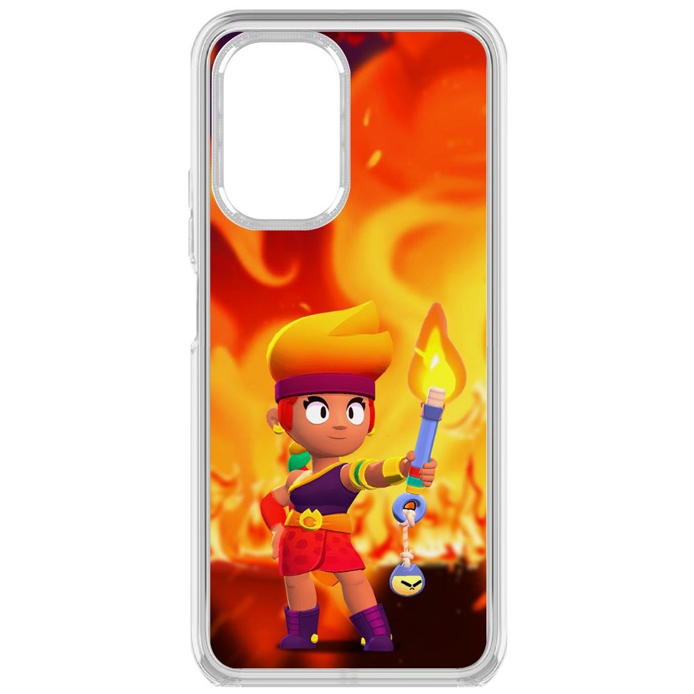 

Чехол-накладка Brawl Stars-Амбер для Poco F3, Прозрачный
