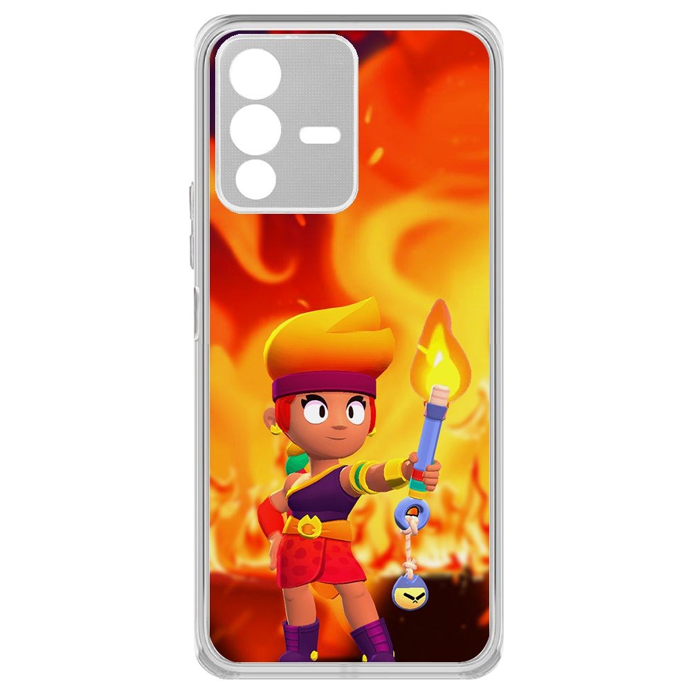 

Чехол-накладка Brawl Stars-Амбер для Vivo V23, Прозрачный