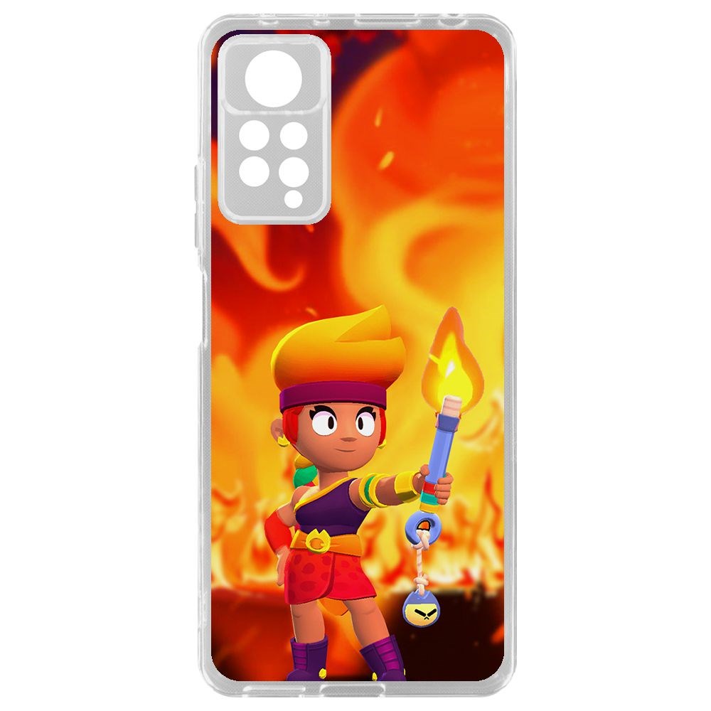 

Чехол-накладка Brawl Stars-Амбер для Xiaomi Redmi Note 11 Pro, Прозрачный