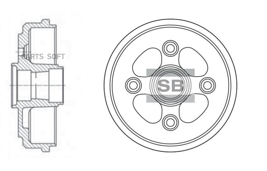 Барабан тормозной DAEWOO MATIZ SD3011