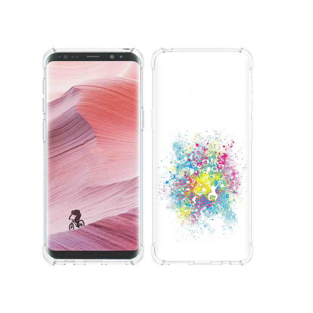

Чехол MyPads Tocco для Samsung Galaxy S9 акварель абстракция (PT101623.567.214), Прозрачный, Tocco