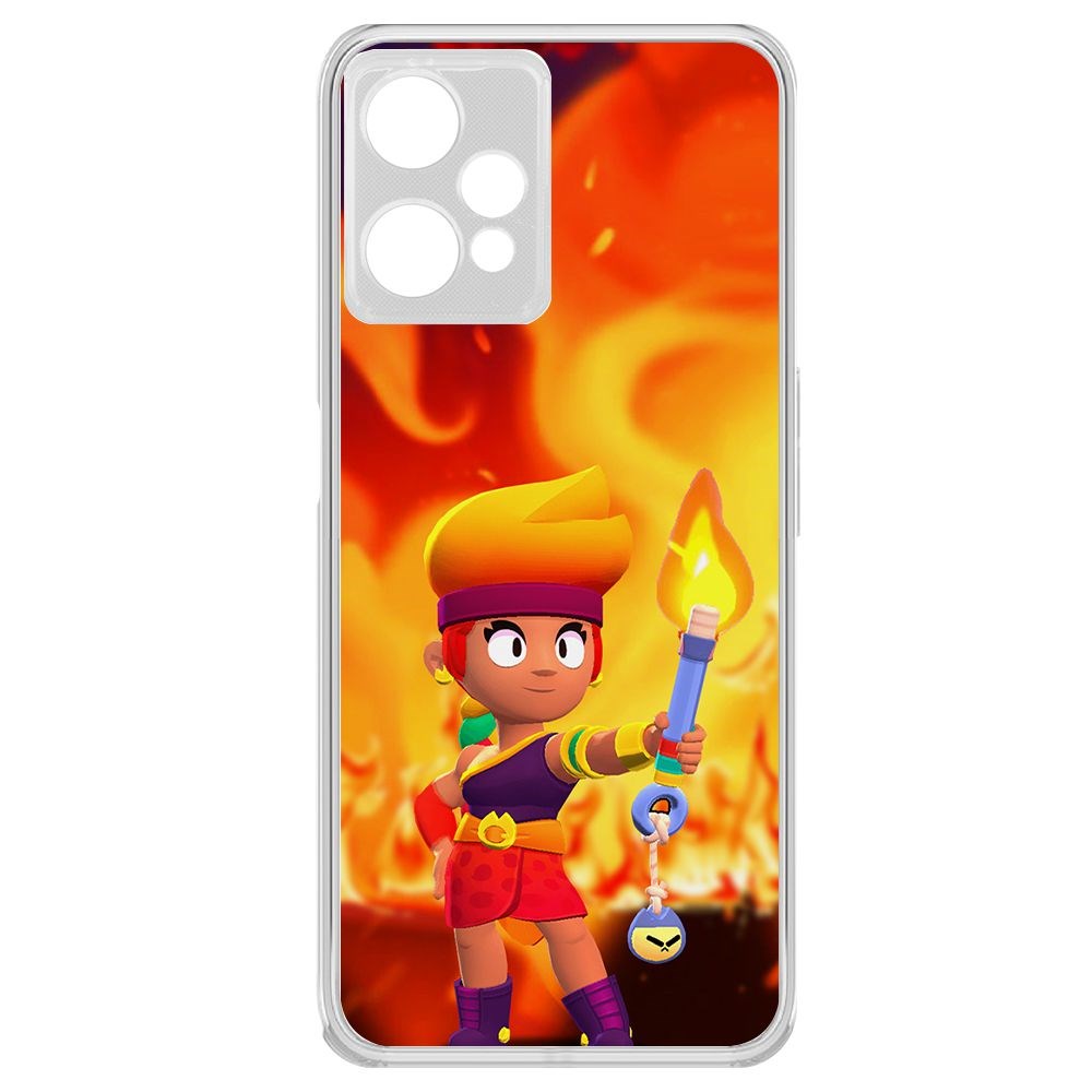 

Чехол-накладка Brawl Stars-Амбер для Realme 9 Pro, Прозрачный