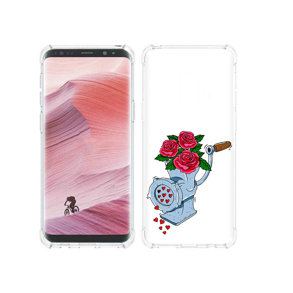 

Чехол MyPads Tocco для Samsung Galaxy S9 Цветочные сердца (PT101623.567.199), Прозрачный, Tocco