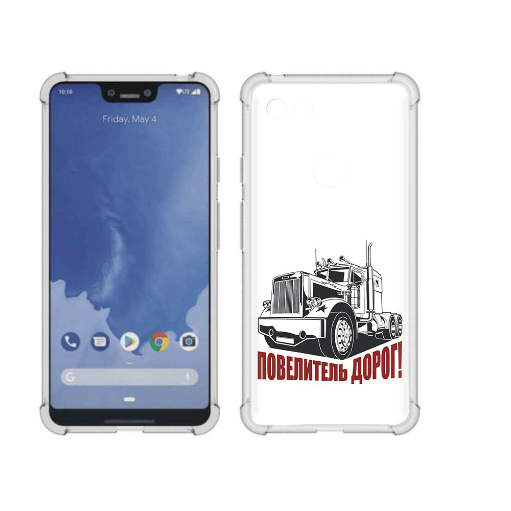 

Чехол MyPads Tocco для Google Pixel 3 XL повелитель дорог, Прозрачный, Tocco