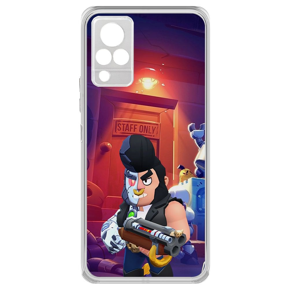 

Чехол-накладка Brawl Stars-Б-800 для Vivo V21, Прозрачный