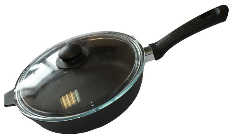 Сковорода универсальная Камская посуда 24 см черный б4062 чугунная 240х60