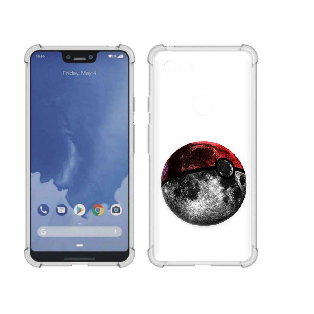 

Чехол MyPads Tocco для Google Pixel 3 XL планета покебол, Прозрачный, Tocco