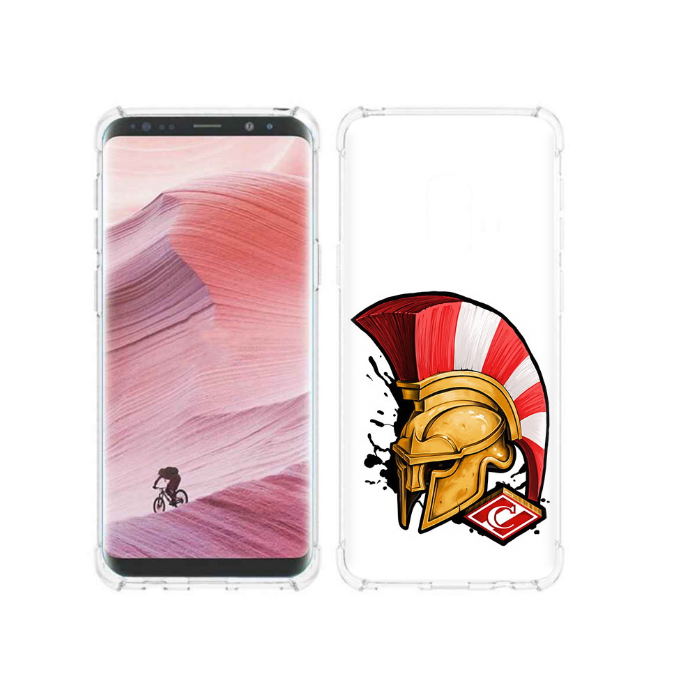 

Чехол MyPads Tocco для Samsung Galaxy S9 ФК спартак шлем (PT101623.567.185), Прозрачный, Tocco