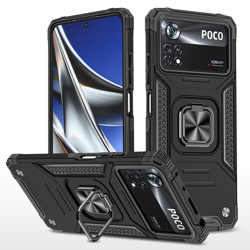 Чехол Legion Case для Poco X4 Pro 5G противоударный; черный