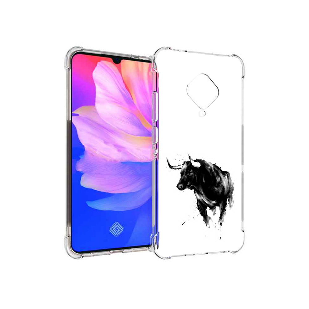 

Чехол MyPads Tocco для Vivo V17 бык (PT147343.378.254), Прозрачный, Tocco