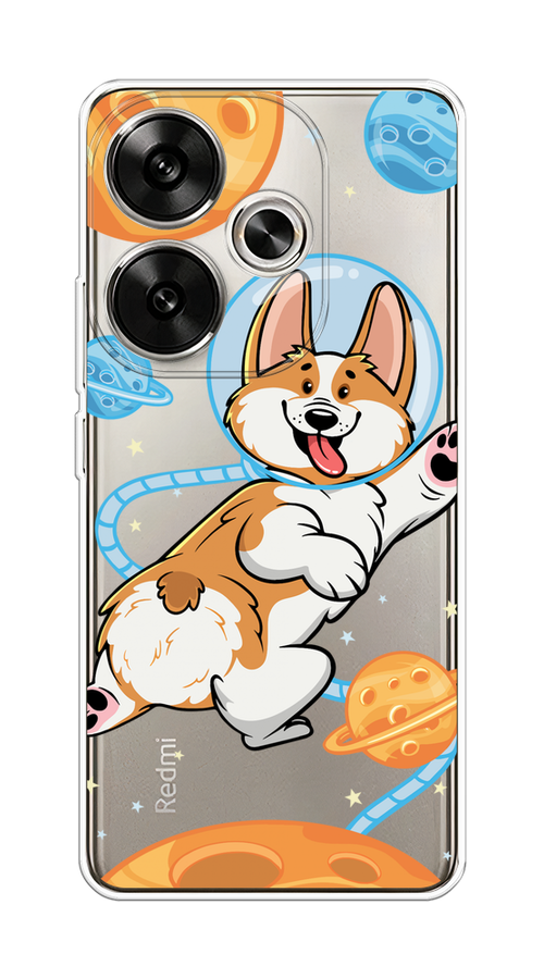 

Чехол на Xiaomi Redmi Turbo 3 "Корги-космонавт", Голубой;бежевый;белый, 322150-1