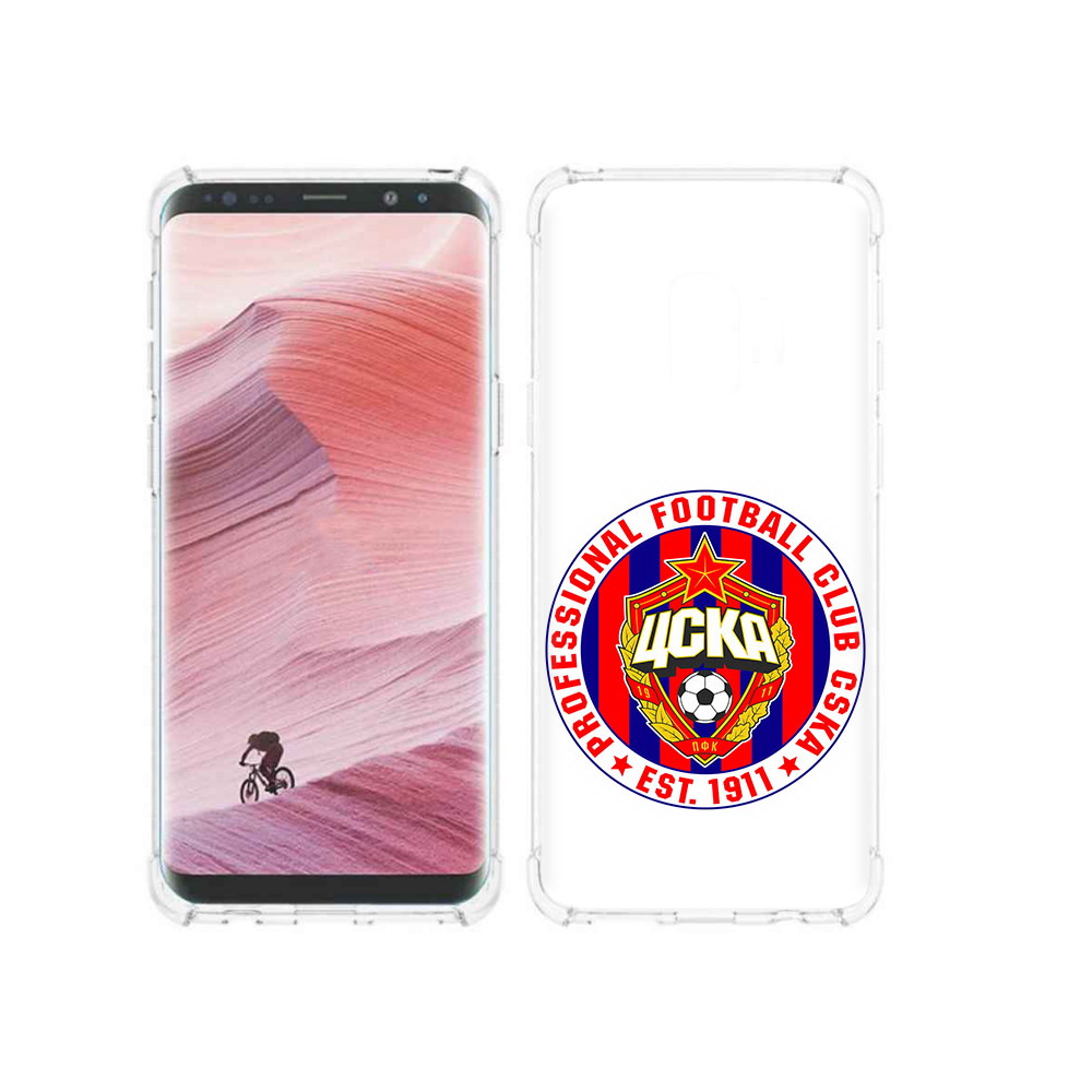 

Чехол MyPads Tocco для Samsung Galaxy S9 ФК ЦСК логотип (PT101623.567.178), Прозрачный, Tocco