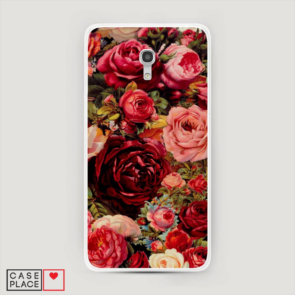 

Чехол Awog на Alcatel Pixi 4 (5) 5045D / Алкатель Pixi 4 (5) 5045D "Розы винтажные", 170250-8