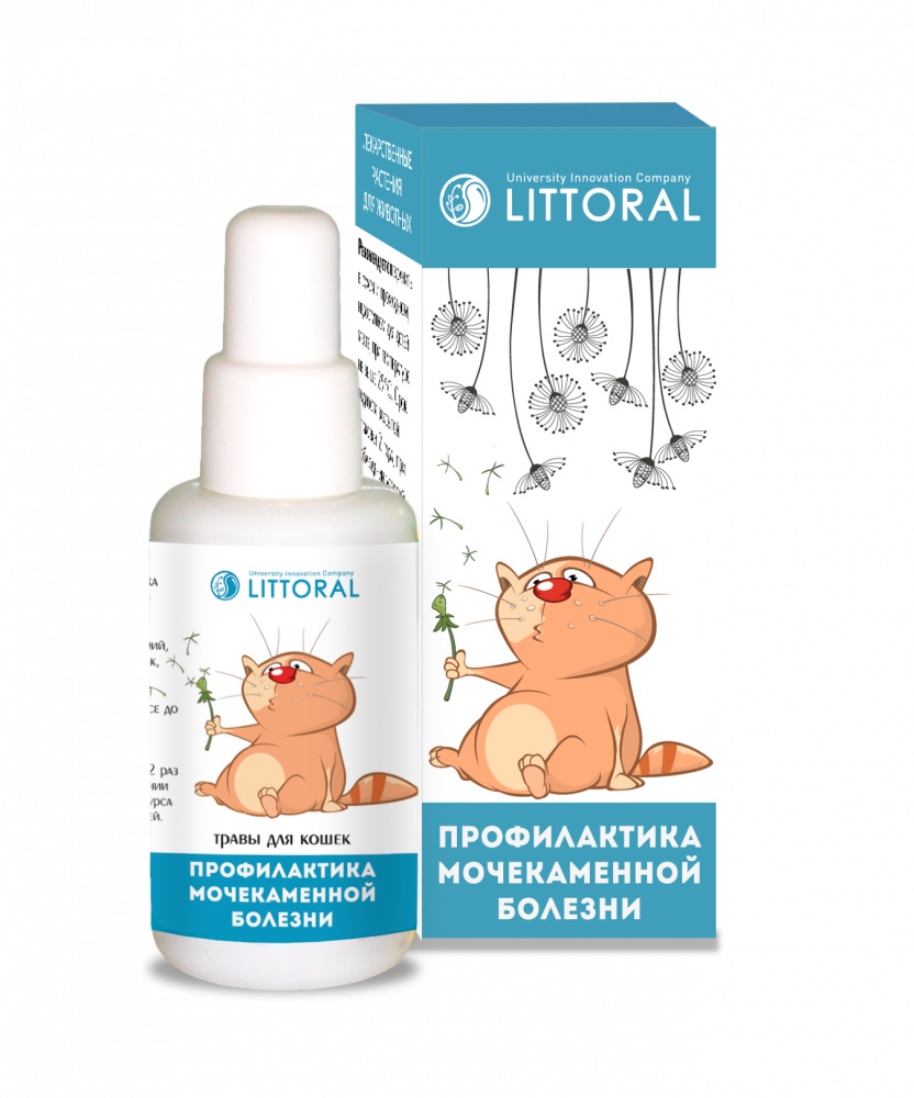 Настойка ВАКА лекарственных растений для кошек Профилактика мочекаменной болезни, 50 мл