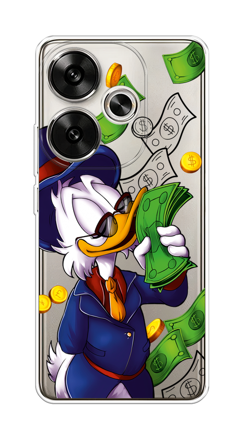 

Чехол на Xiaomi Redmi Turbo 3 "Scrooge McDuck with Money", Синий;зеленый;белый, 322150-1