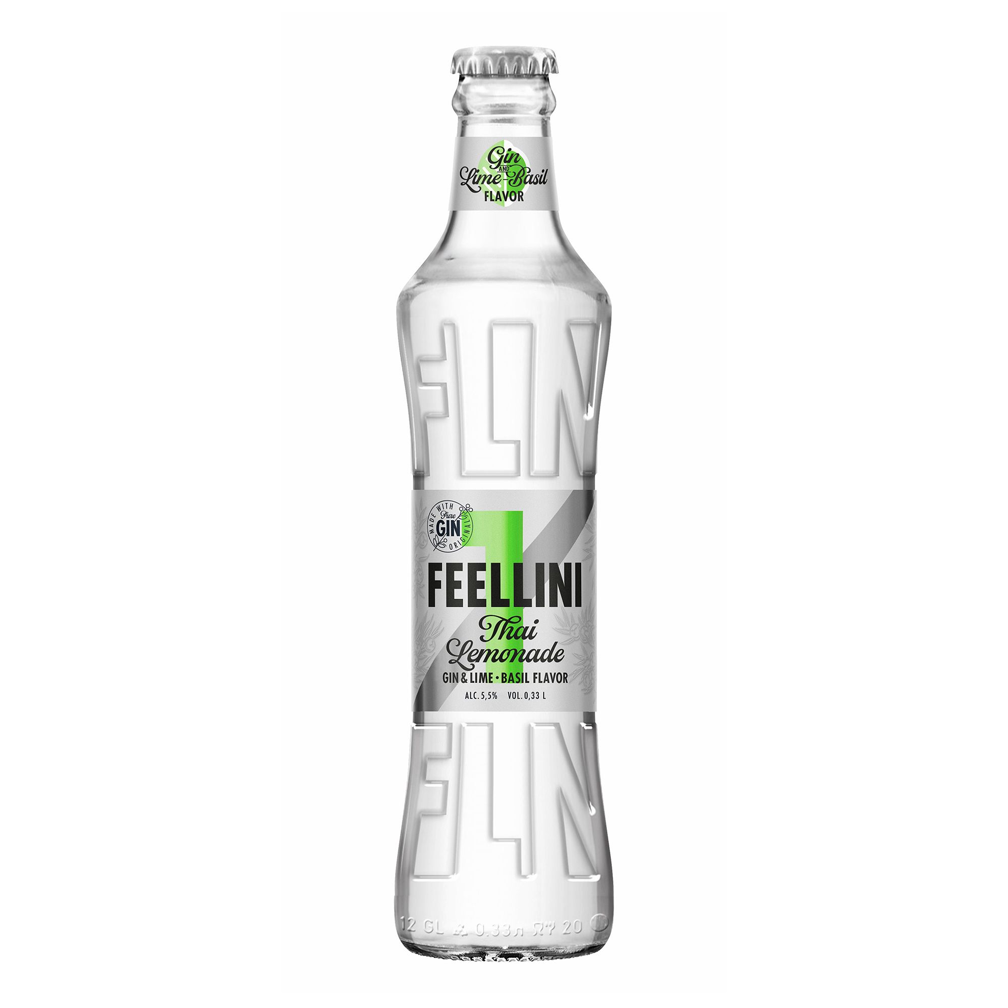 

Коктейль Feellini Thai Lemonade Gin & Lime-Basil газированный 5,5% 0,33 л