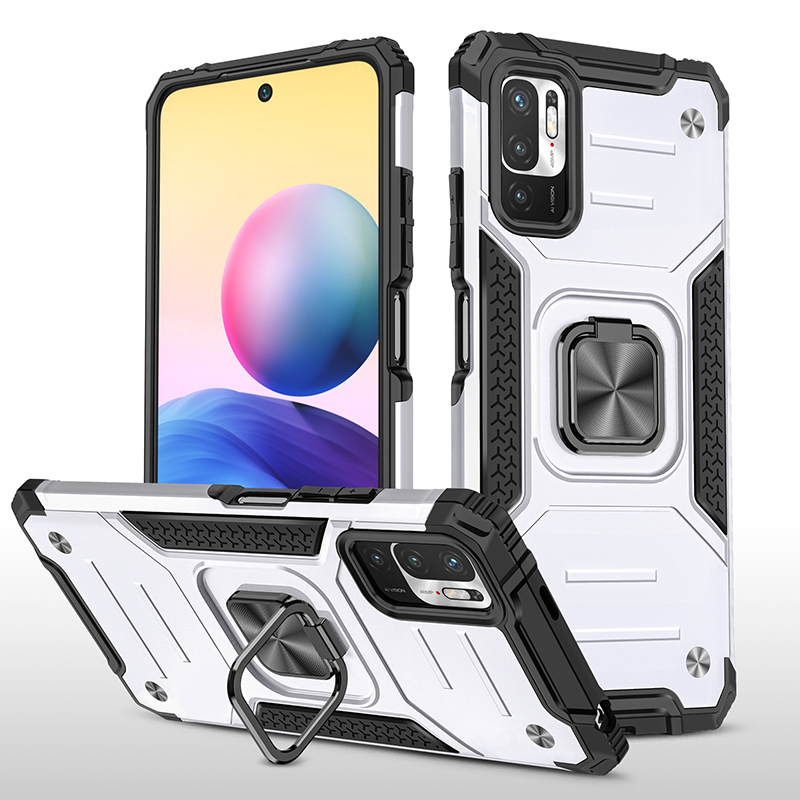 Чехол Legion Case для Xiaomi Poco M3 Pro противоударный; серебряный